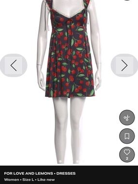 For Love & Lemons Pink Floral Puff-Sleeve Mini Dress